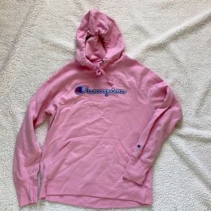 Pink champion hoodie small